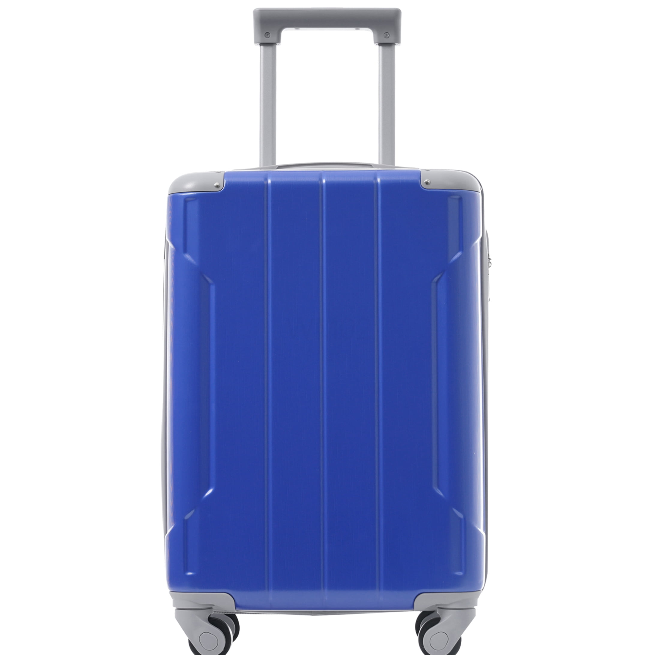 20 Inch Expandable Carry On Luggage Set 3 Piece, Lightweight ABS Hardshell Suitcase with 360° Spinner Wheels & TSA Lock for Air Travel, Dazzling Blue