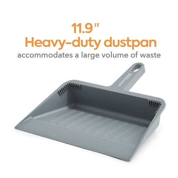 Staples Coastwide Professional 11.9" Heavy Duty Dustpan Gray 3/Pack CW56798VS