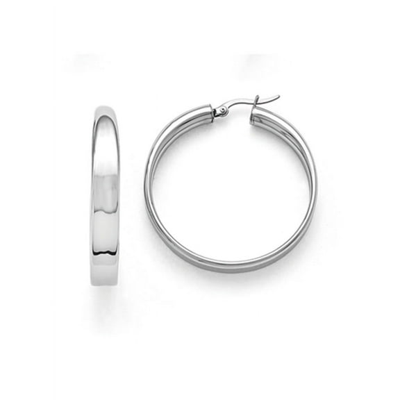 Primal Steel Stainless Steel 6.75mm Hoop Earrings