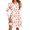 Multicolor BB, variant on SDNall Valentines Day Dress for Women Fashion Round-Neck Short Sleeved Printed Pullover Dress
