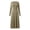 Khaki, variant on Xuniizn Long Sleeve Dresses for Women Solid Crewneck Casual Slim Maxi Winter Dress Stretchy Soft Comfortable Rib Knitted Workwear Dress, S-2XL