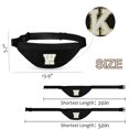 thumbnail image 4 of Parche personalizado con la letra inicial de Fanny Pack MAXTOP, negro, 4 of 7