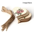 thumbnail image 3 of Ounissouiy Paquete de 30 colgantes de corazones de para manualidades con cordel natural JM01365 Decoración del hogar JM01365, 3 of 6