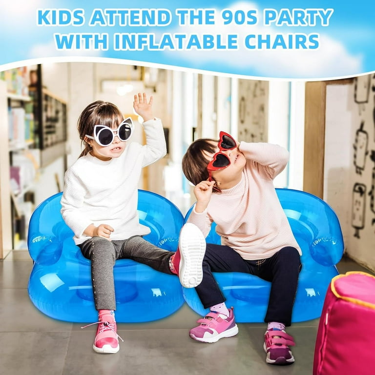 Blow Up Chair For Kids, Portable Waterproof PVC Blow Up Chairs, Novelty