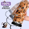 thumbnail image 3 of 30 oz Halloween Tumbler Insulated Stainless Steel - Spooky Goth Ghost Travel Coffee Cup & Water Bottle, Witchy Goth Decor - Cute Ghost Gift For Mom, Dad, Sister - Spirit Halloween Cup, 3 of 5