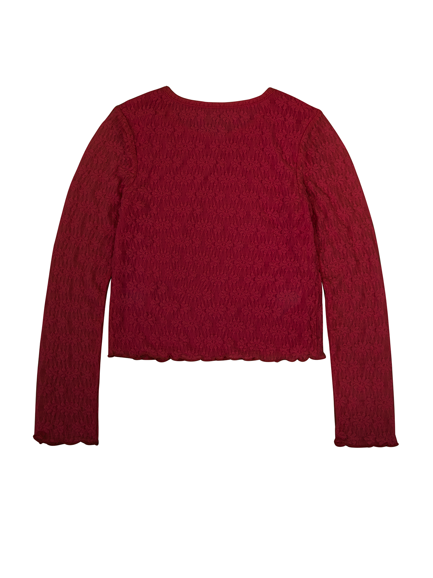Planet Gold Girls' Long Sleeve Lace Top and Skirt, 2-Piece Set, Sizes 4-18