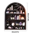 thumbnail image 3 of CRCMUHE Rack Wood Storage Shelf Stylish And Practical Wall Shelf Sun And Moon Shelf, 3 of 3