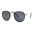thumbnail image 3 of Bifocal Reading Sunglasses Unisex Vintage Fashion Panto Frame Black Silver +1.00, 3 of 5