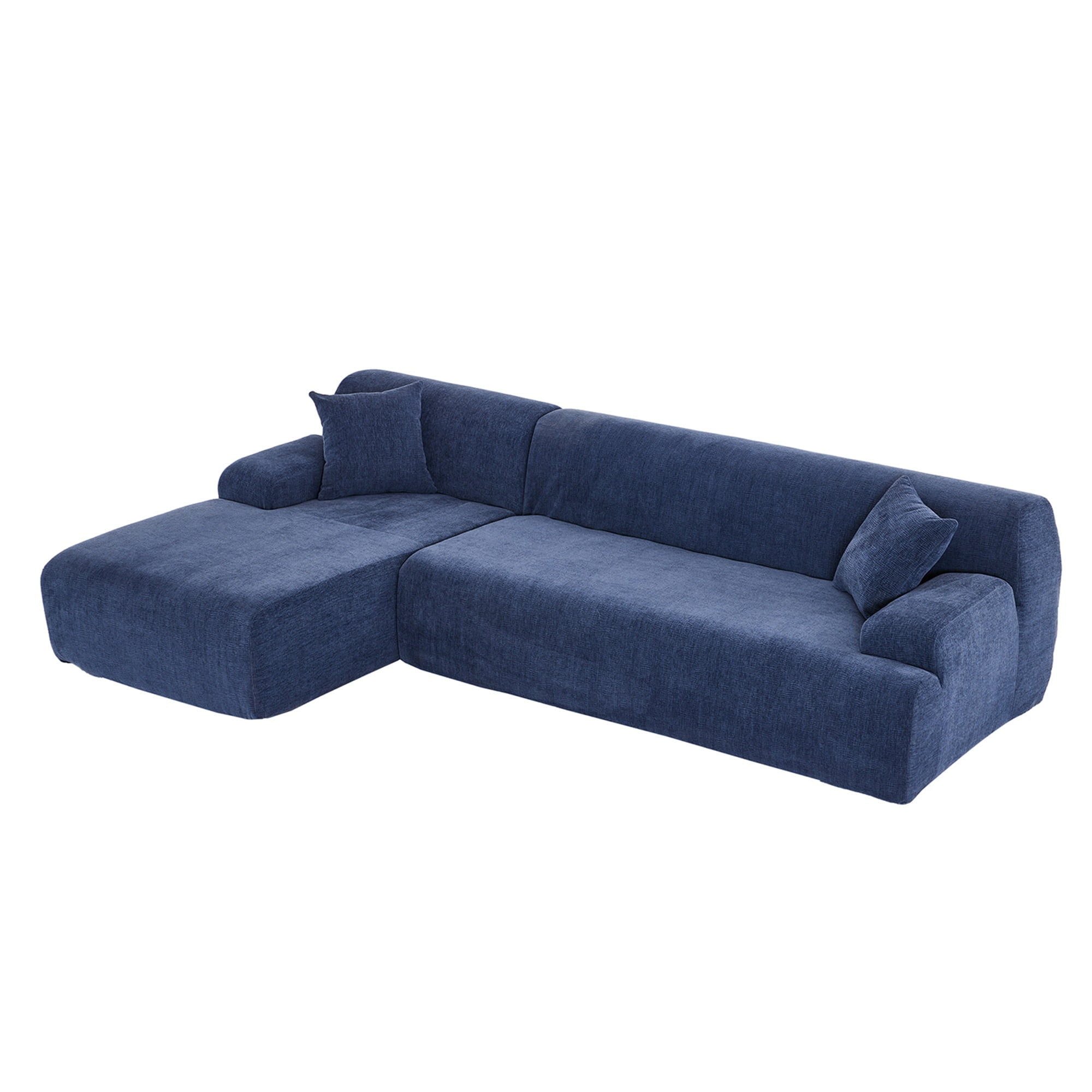 Kadyn Modern Large L-Shape Modular Sectional Sofa, Sofa Couch for Living Room, Bedroom, Salon, 2 Piece Free Combination, Blue