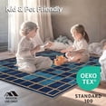 thumbnail image 4 of ODIKA 4'x6' Machine Washable Non-Slip Area Rug, Vibrant Navy and Gold Geometric with Interlocking Design High Traffic Rug, Blue, 116892, 4 of 7