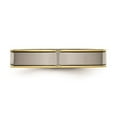 thumbnail image 4 of Ladies or Mens 5mm Titanium Yellow Plated Comfort Fit Wedding Band Ring, 4 of 4