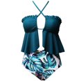 thumbnail image 2 of Traje De Baño Familiar A Juego Con Estampado De Hojas, Bikini De Playa, Traje De Baño Cómodo Transpirable Para Padres E Hijos Kearding OD016859-15, 2 of 6