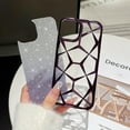 thumbnail image 3 of Case for iPhone 13 Plating Gradient Glitter Cover Anti-Scratch Shockproof Protective iPhone 13 Case for Women Girls, Gold, 3 of 11