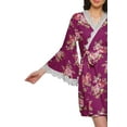 thumbnail image 5 of Moomaya Printed Robe&nbsp;For Women Dressing&nbsp;Gown&nbsp;Short Cotton Summer Bathrobe, 5 of 6