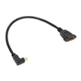 thumbnail image 1 of 90 Degree Right Angle Mini  Female To Mini  Male 0.3Meters Cable, Mini DisplayPort V1.2 Displayport Adapter For QXGA 2560x1600 Resolution Output, 1 of 8