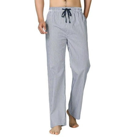 

Men s Blue Strip Pajama Pants Cotton Slim Fit Pajamas Bottoms Lounge Sleepwear Drawstring Elastic Waist Nightwear Long Pants with Side Pockets Soft Comfy Homewear Straight Leg S-2XL Blue