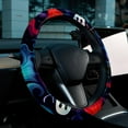 thumbnail image 6 of Ghost 14.5 Inch Printing PVC Leather Auto Accessories Steering Wheel Cover Car Wheel Covers, 6 of 6
