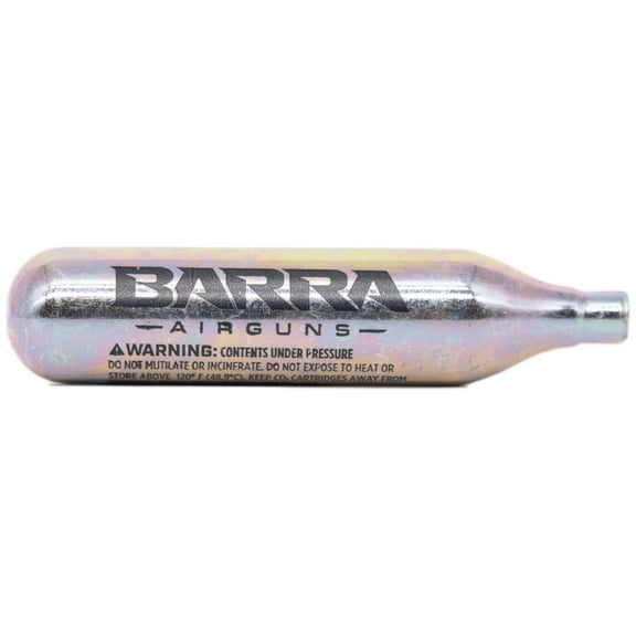 Barra Airguns, 12-Gram CO2 Cartridge, 5 Count, for Air Rifles