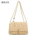 thumbnail image 6 of IELGY women's messenger bag korean style retro zipper advanced texture commuter bag suitable for work dating travel and college students back in class, 6 of 10