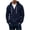 Navy, variant on Yyuenw Hoodies for Men Quarter Zip Long Sleeve Pullover Casual Loose Fit Athletic Drawstring Hooded Sweatshirts with Pocket