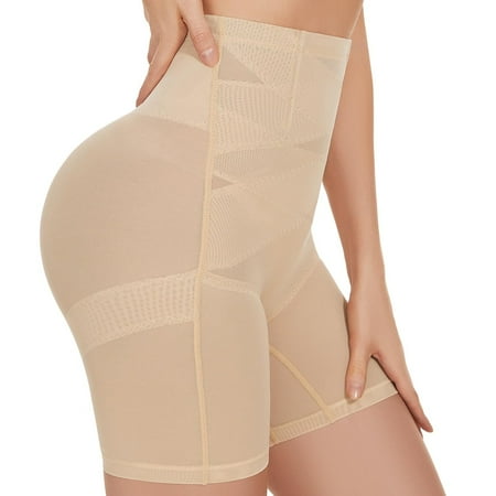 BYHONG Shapewear for Women High Waisted Body Shaper Shorts Shapewear Girdles Thigh Slimmer Underwear Panties for Women Beige XL