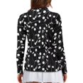 thumbnail image 2 of Yuyamidu Golf Ball Womens Golf Shirts Long Sleeve Tennis Shirt Black V-Neck 1/4 Zip Workout Tops Fashion Athletic Outfits Size 2XL, 2 of 8
