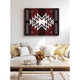 thumbnail image 4 of Red Black Wall Art for Living Room,Canvas Picture Wall Decor for Bathroom Bedroom,Southwest Geometric Aztec Farmhouse Tribal Painting Artwork for Office Kitchen Hallway Dining Room Home Decor 16"x20", 4 of 8