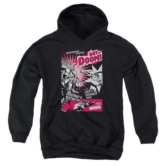 Superman - Day Of Doom - Youth Hooded Sweatshirt - Small