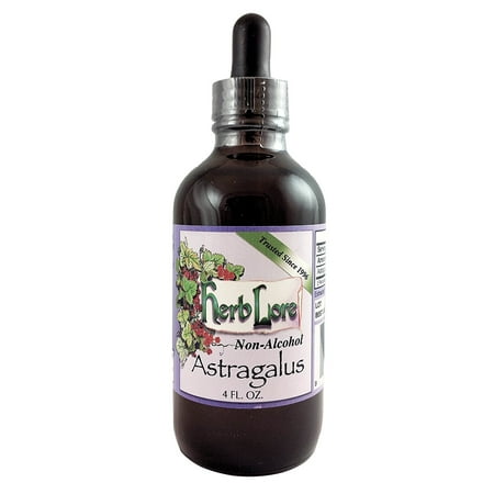 Herb Lore Organic Astragalus Root Extract Liquid Tincture - 4 Ounces - Sweet Glycerite Base - Alcohol Free Immune System Support For Kids and