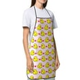 thumbnail image 4 of Yiaed Ducks And Pink Heart Print Kitchen Apron with Hand Wipe Pockets,Big Pocket,Aprons for Women with Pockets, Waterproof for Cooking Baking, 4 of 7