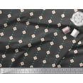 thumbnail image 3 of Soimoi Gray Japan Crepe Satin Fabric Diamond Geometric Decor Fabric Printed Yard 42 Inch Wide, 3 of 3