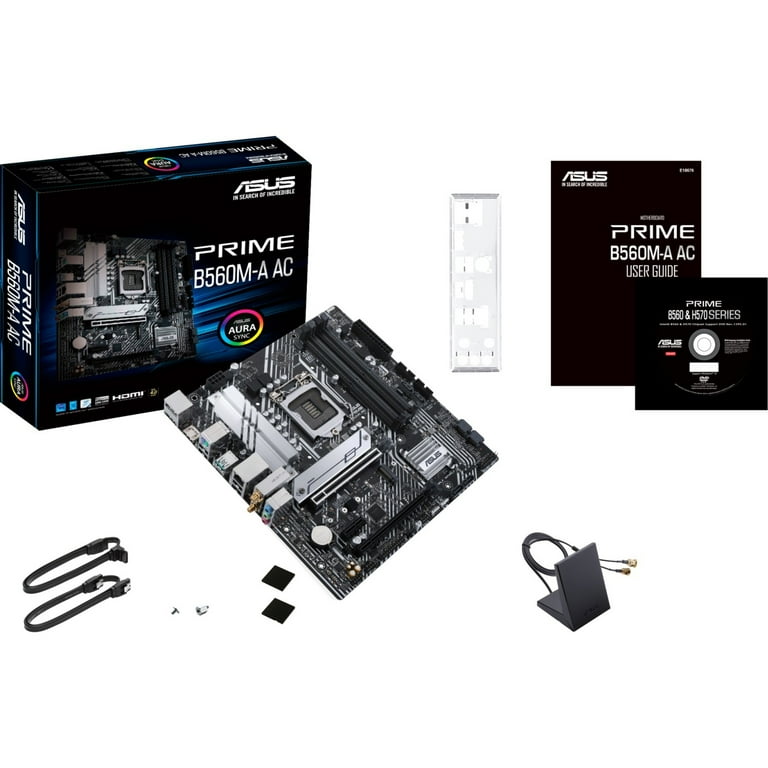 Asus Prime B560M-A AC Desktop Motherboard - Intel B560 Chipset 
