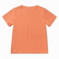 thumbnail image 4 of TOWED22 Toddler Cotton T-Shirt Short Sleeve Cute Graphic Shirt for Kids Girls Boys Tees(Orange,18-24 M), 4 of 4