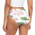 thumbnail image 6 of Women's Underwear Pink Lotus Flowers Hipster Panties Underwear for women, XX-Large, 6 of 9