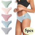 thumbnail image 2 of Seductiva Women Clothing Underwear for Women Women 5 Pcs Panties Underwear Bikini Thongs Panties Briefs Workout Breathable Comfortable Panties, 2 of 8