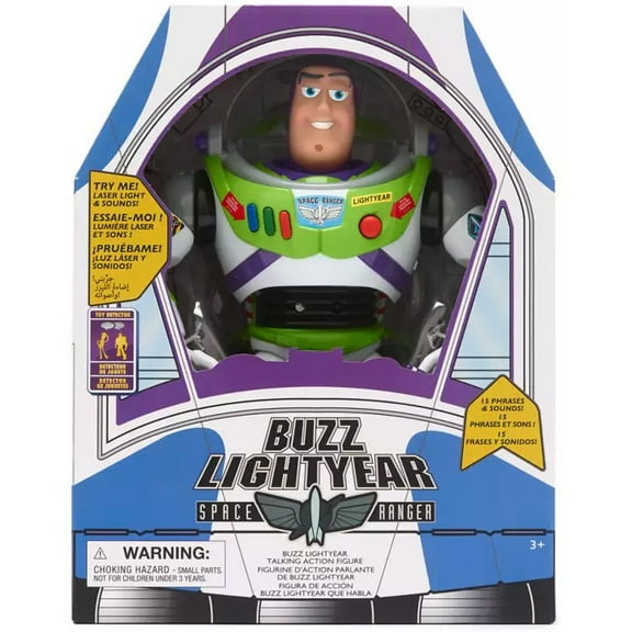 Toy Story Buzz Lightyear Talking Action Figure (15  Phrases & Sounds)