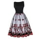 thumbnail image 1 of Vestido formal sin mangas Floral vintage 50s Hugo M, 1 of 9