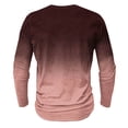 thumbnail image 5 of LODIENY Men's Henley Shirts Classic Casual Tie Dye Gradient Print Basic Workout Tee Shirts Big and Tall Regular Fit Long Sleeve Cotton Button Ombre T Shirts Multicolor#42 XXL, 5 of 5