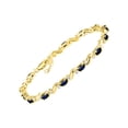 thumbnail image 1 of *RYLOS Spectacular Tennis Bracelet Set With Blue Sapphire & Diamonds - September Birthstone*, 1 of 1