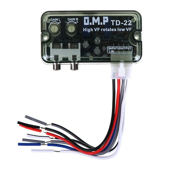 Auto Car Audio Converter 12V RCA Stereo High To Low Adjustable Converter Adapter