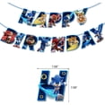 thumbnail image 4 of HSHDLDF Sonic Party Supplies Sonic Party Decorations Include Banner Balloons Cake Toppers, 4 of 5