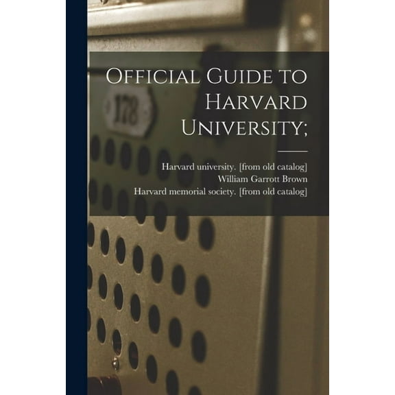 Official Guide to Harvard University;, (Paperback)