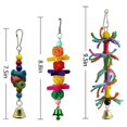 thumbnail image 3 of 8 paquetes de juguetes para masticar columpios para pájaros: juguetes para loros adecuados para periquitos pequeños, cacatúas, cotorras, pinzones, periquitos, guacamayos, loros, pájaros del amor, 3 of 5