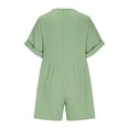 thumbnail image 5 of Htigea Clearance Women's Summer Casual Sleeveless Romper Loose Spaghetti Strap Overalls Shorts Jumpsuit with Pockets 2025 Clothes Clearance Sale Green,M, 5 of 7
