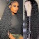 thumbnail image 1 of Deep Wave Lace Front Wigs Human Hair Density 180 13x4 HD Transparent Frontal for Women, 1 of 5