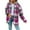 Pink womens coat, variant on Usmixi Winter Womens Shacket Coat Women Plaid Jacket Fall Loose Lightweight Comfy Flannel Shirts Coat Long Sleeve Button Down Hooded Woolen Outwear with Pocket 2023 Shacket Coat