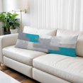 thumbnail image 2 of Blue Abstract Body Pillow Covers 20"x54", Grey Geometric Oil Painting Vintage Gradient Soft Brushed Microfiber Breathable Throw Pillow Covers, Decorative Pillowcase with Zipper for Couch Sofa Bedroom, 2 of 9