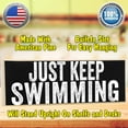 thumbnail image 2 of Make Em Laugh Just Keep Swimming - Rustic Wooden Sign-Great Gift and Decor for Swimming Pool, Beach and Lake House Under $15, 2 of 5