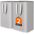thumbnail image 1 of Cesto de ropa Lifewit, grande, plegable, paquete de 2 unidades, 160 L, negro, 1 of 9