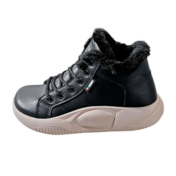 WEAIXIMIUNG Red Glitter Sneakers for Women 2022 Women's Winter New Korean Lace Up High Top Warm Sport Shoes